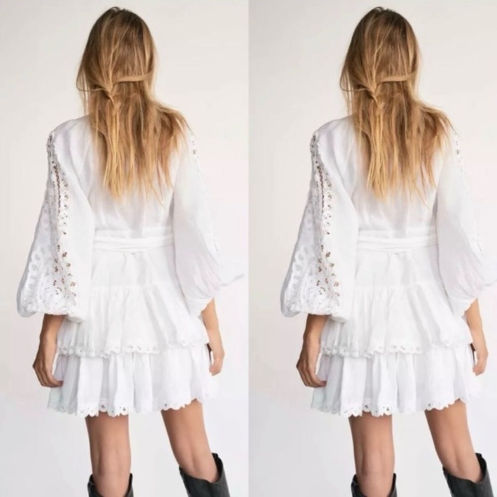 Free People x Maia Bergman Mika Linen Wrap Dress - Picture 2 of 2